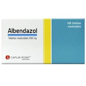 Blister Albendazol 200mg 10 tabletas