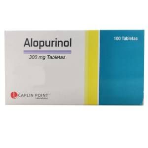 Blister Alopurinol 300mg 10 tabletas