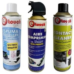 SPRAY COMBO: espuma+limpia contacto+aire