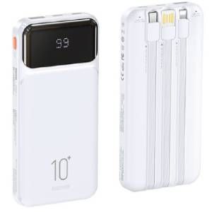 Power bank 10000 mah+ cables 3 en 1