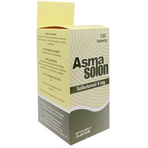 Salbutamol 4mg 100 tabletas