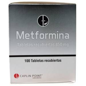 Metformina 850mg x100 tabletas