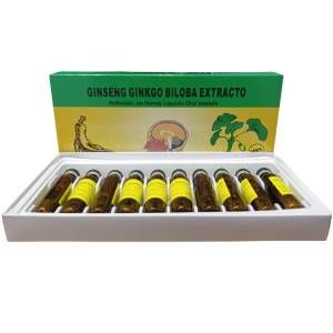 Ginseng Ginko biloba extracto 10 ampollas