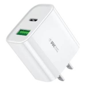 Cargador carga rapida 20W Tipo C + USB