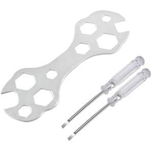 Set de desarmadores y llave x3