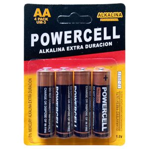 Baterias AA alcalina 4 unidades