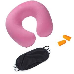 Set de cojin cervical rosado 4 unidades
