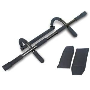 Barra chin up de metal con soporte