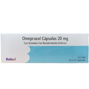 Omeprazol 20mg 100 tabletas