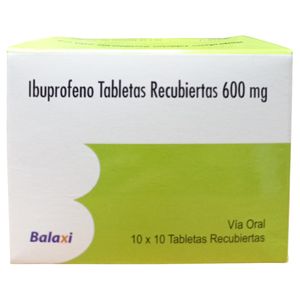 Ibuprofeno 600mg blister 10 tabletas