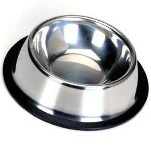 Plato de acero inoxidable de 18cms