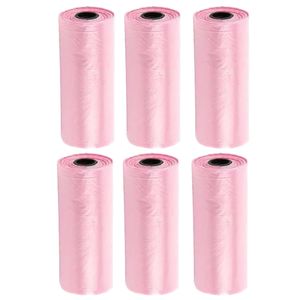 Bolsas de basura 6 rollos rosados