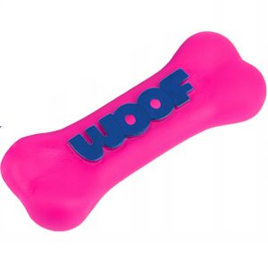 Juguete de hueso woof rosado o morado