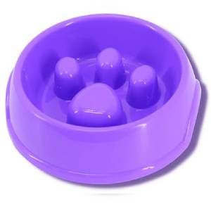 Plato de comida lenta grande rosado o morado