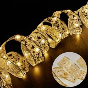 Cinta decorativa con luces 5 metros amarillas