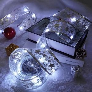 Cinta decorativa con luces 5 metros blancas