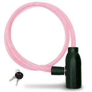 Candado para moto rosado