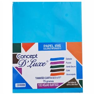 Papel bond 75grs colores variados