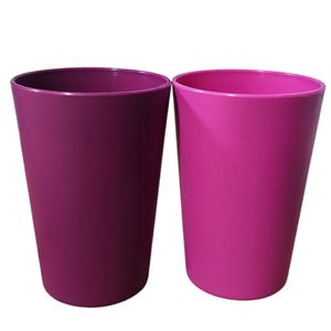 Vaso redondo 300ml rosado