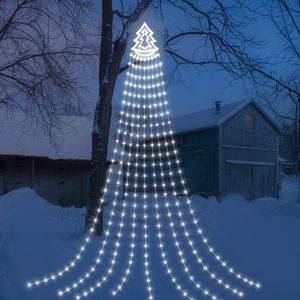 Luces LED de cortina 9 x 3 metros blancas