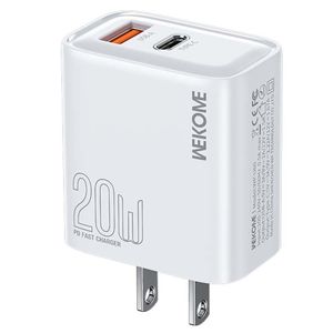 Cargador carga rapida 20W Tipo C + USB