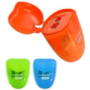 Sacapuntas doble con deposito colores variados