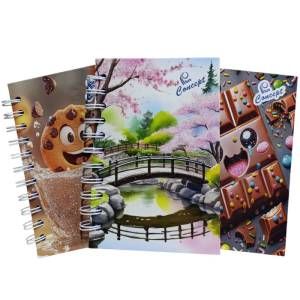 Libreta pasta dura de espiral 150H lineas