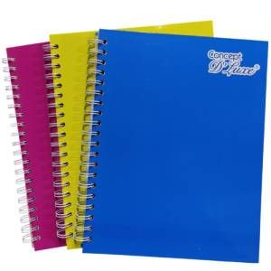Cuaderno grande pasta dura espiral 150H lineas