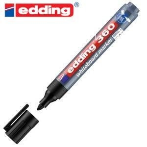 Marcador de pizarra 360 redondo negro