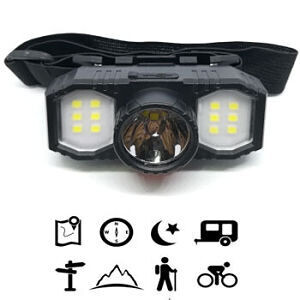 Linterna LEDx3 recargable de cabeza