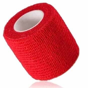 Vendaje cohesivo coban de 2" rojo