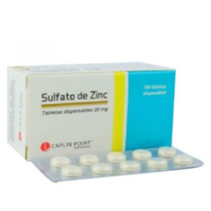 Zinc 20mg 100 tabletas
