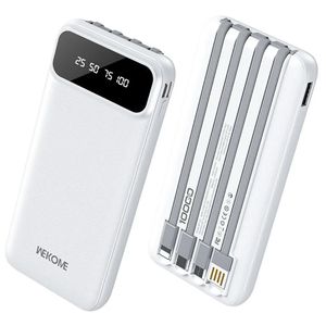 Power bank 10000 mah + 4 cables