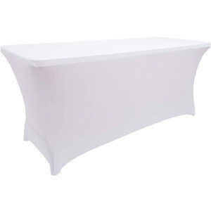 Funda spandex blanca para mesa