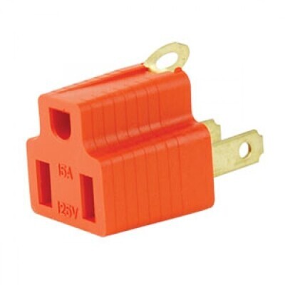 Adaptador AC de 3 a 2