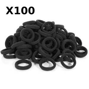 Colitas negras 100 unidades