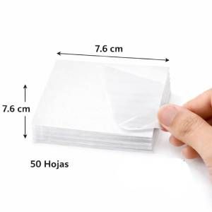 Post it transparentes grandes 50 piezas