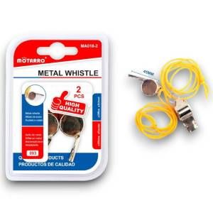 Silbatos de metal 2 unidades