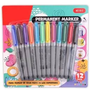Marcadores permanentes 12 colores