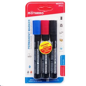 Marcador permanente 3mm 3 unidades