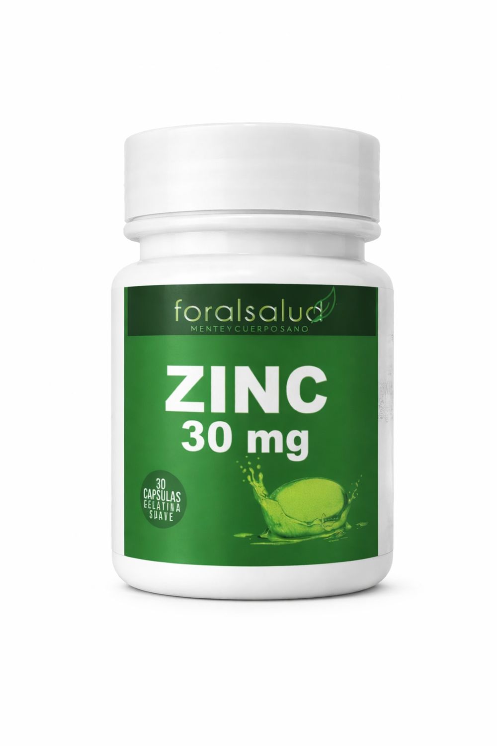 Zinc 30mg 30 capsulas gel