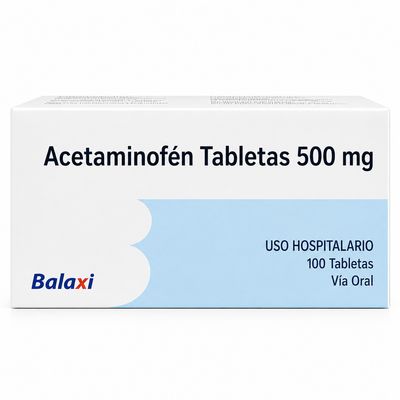 Acetaminofen 500mg 100 tabletas