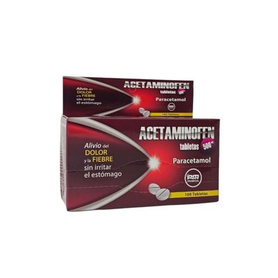 Acetaminofen 500mg 100 tabletas