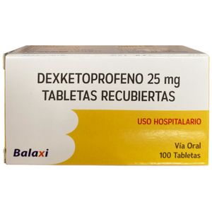 Dexketoprofeno 25mg 100 tabletas