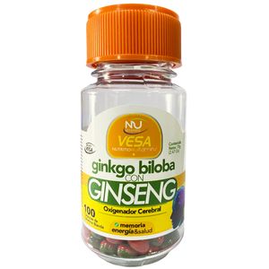 Ginko biloba + Ginseng 100 capsulas