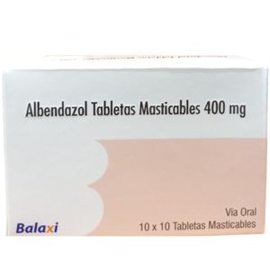 Albendazol 400mg blister de 10 tabletas