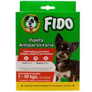 Pipeta antiparasitos para perro de 1-10 Kg
