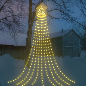 Luces LED de cortina 9 x 3 metros amarillas