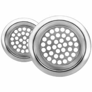 Colador de metal para lavatrastos x2