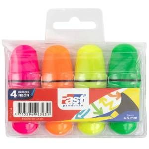 Resaltador grueso 4 colores